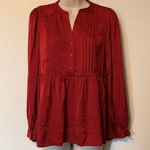 Knox Rose size XS red long sleeve top